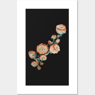 Flowers watercolor Posters and Art